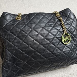 Michael Kors Quilted Leather Tote Shoulder Bag
